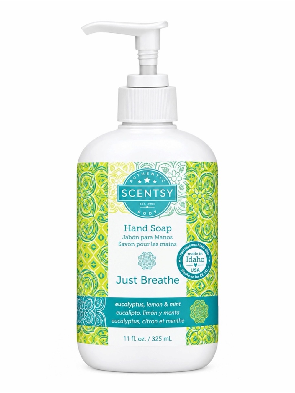 SCENTSY JUST BREATHE HAND SOAP 325ML - BRAND NEW